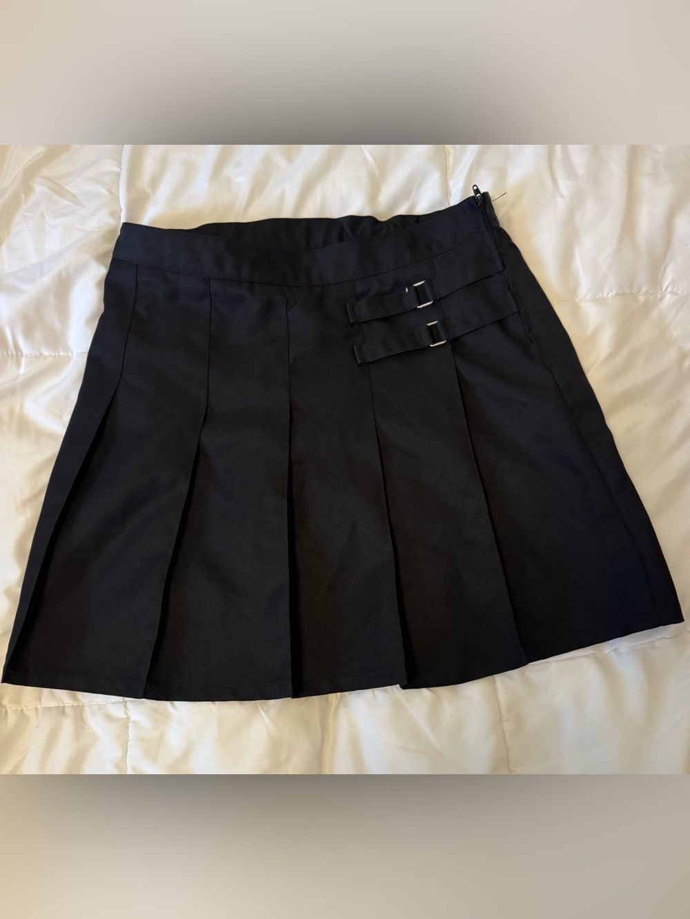 French toast Black Pleated uniform Skort with Buckle Detail size 14.5 plus